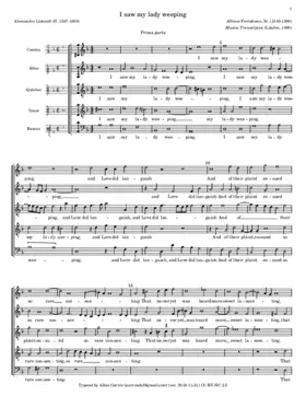 I saw my lady weeping