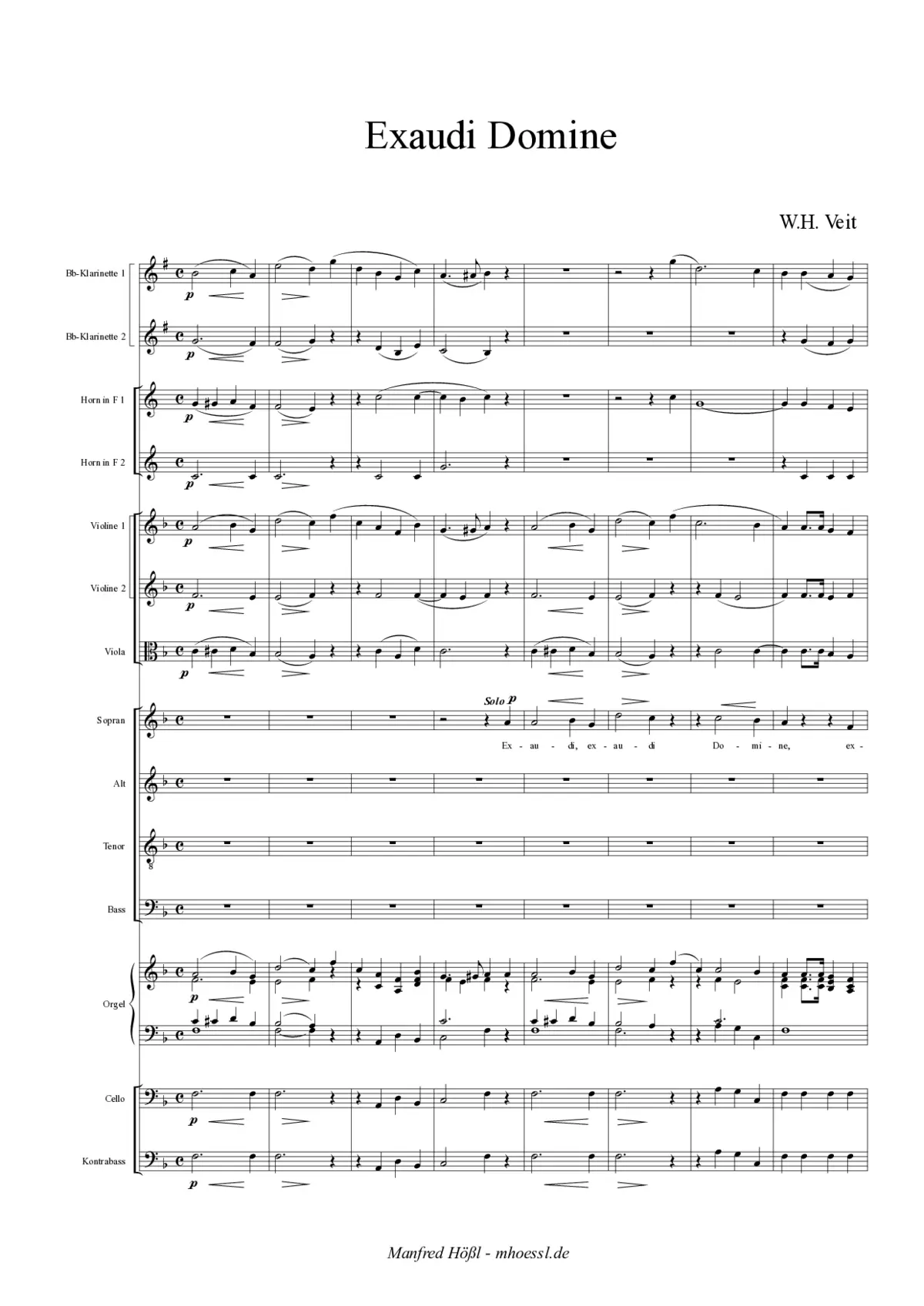Exaudi Domine iustitiam meam - Page 1