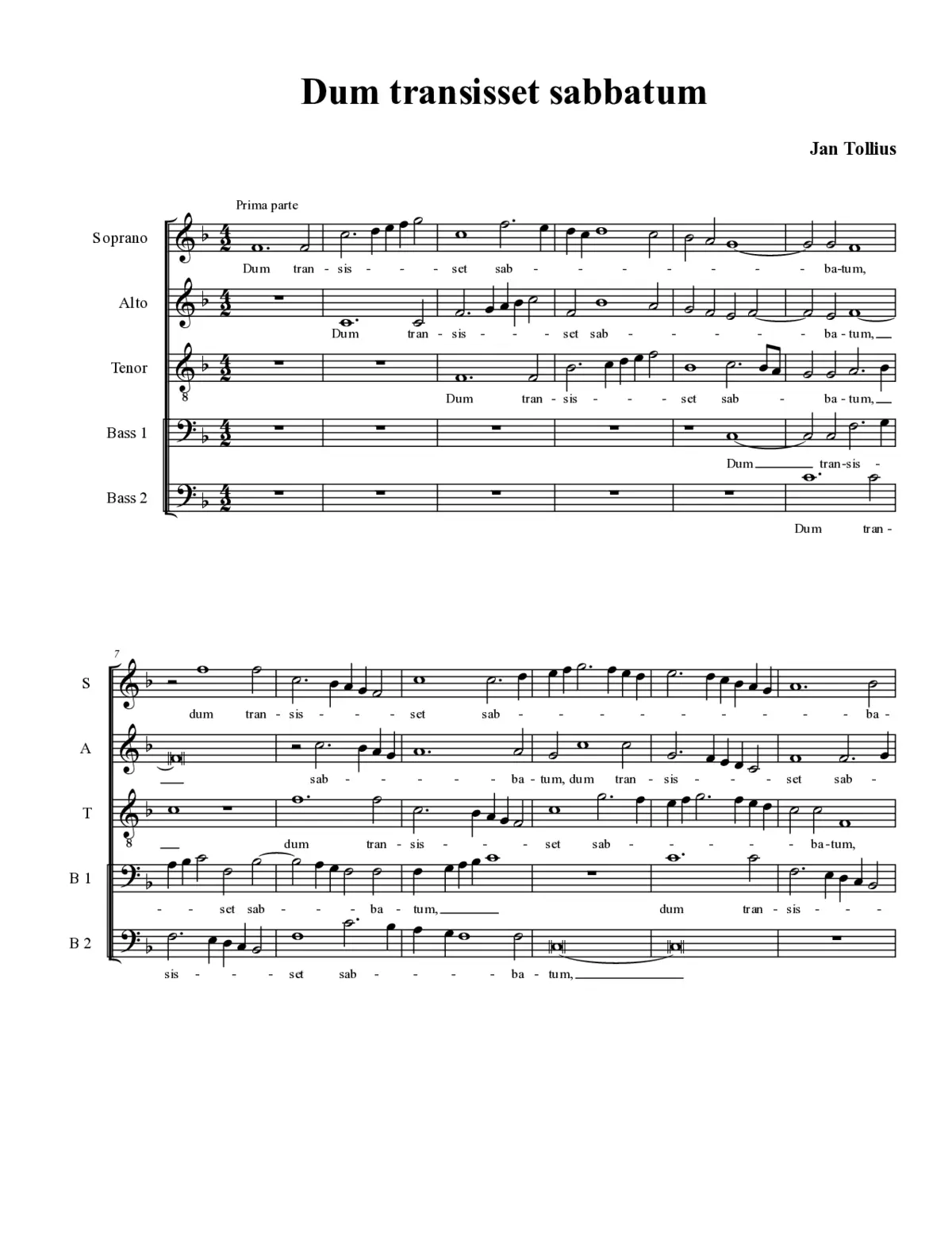 Dum transisset sabbatum - Page 1