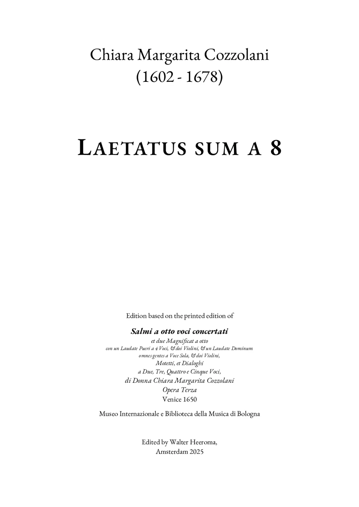 Laetatus sum - Page 1