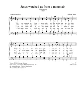 Jesus watched us from a mountain