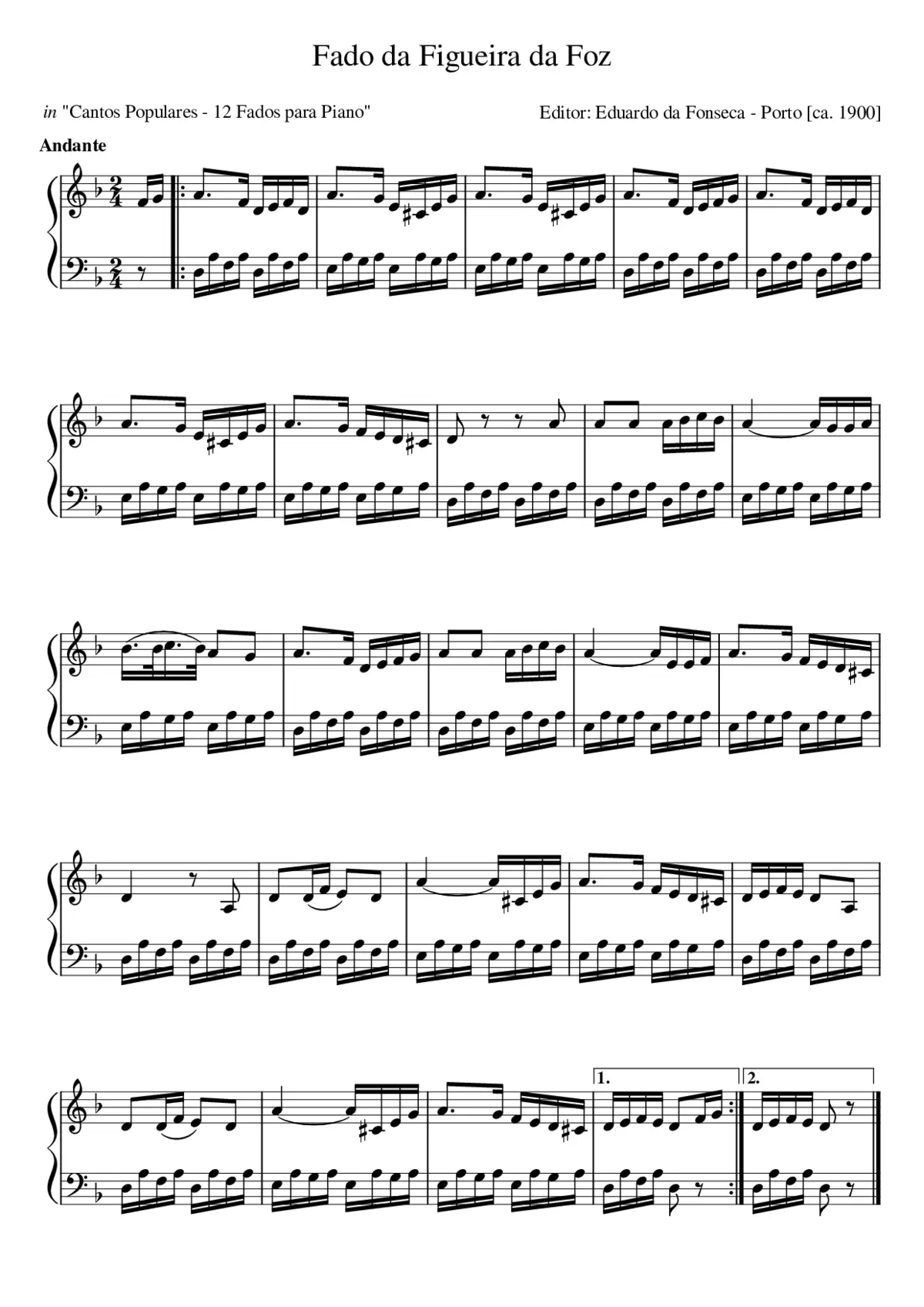 Fado da Figueira da Foz - Page 1