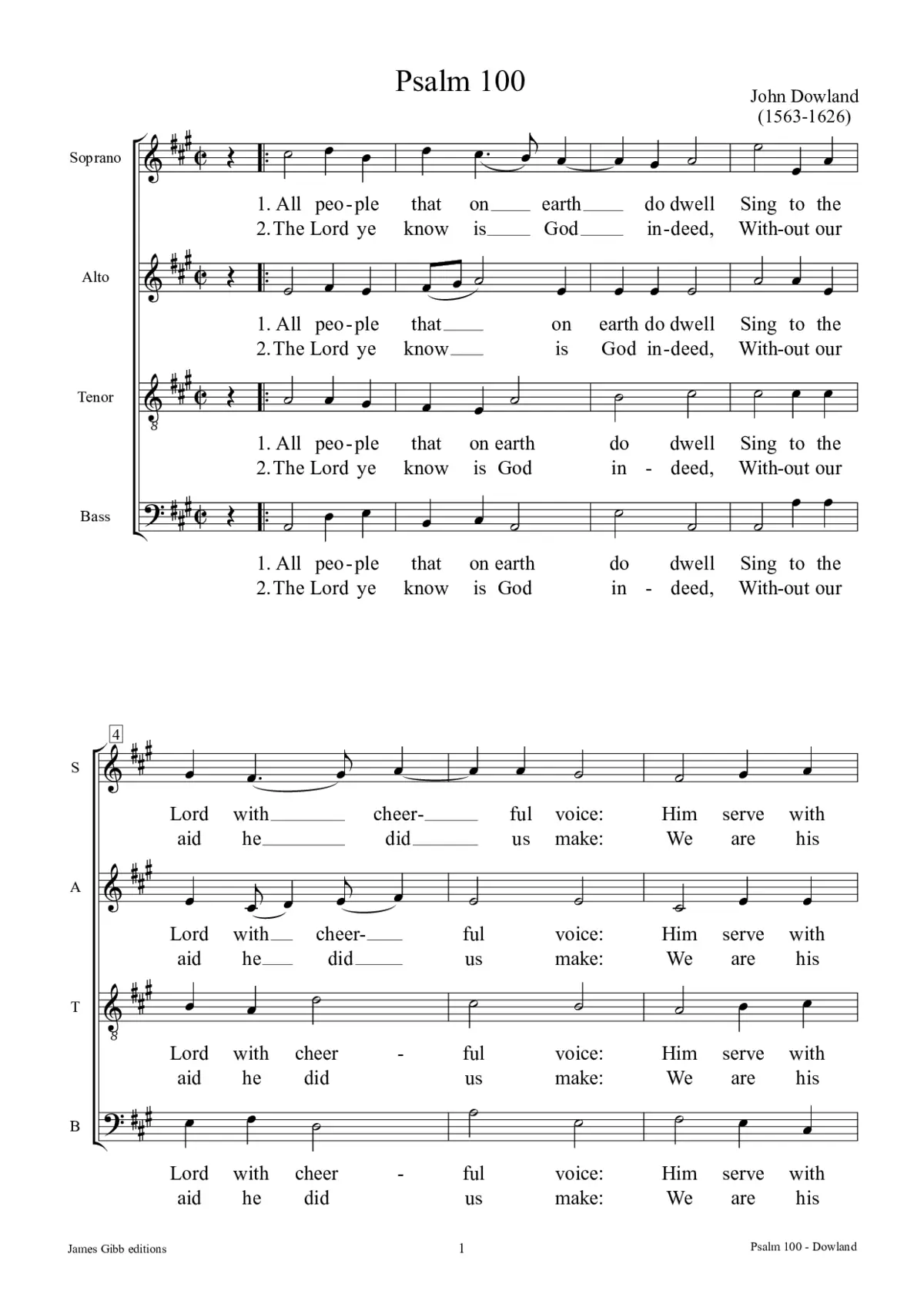 All people that on earth do dwell (1621) - Page 1