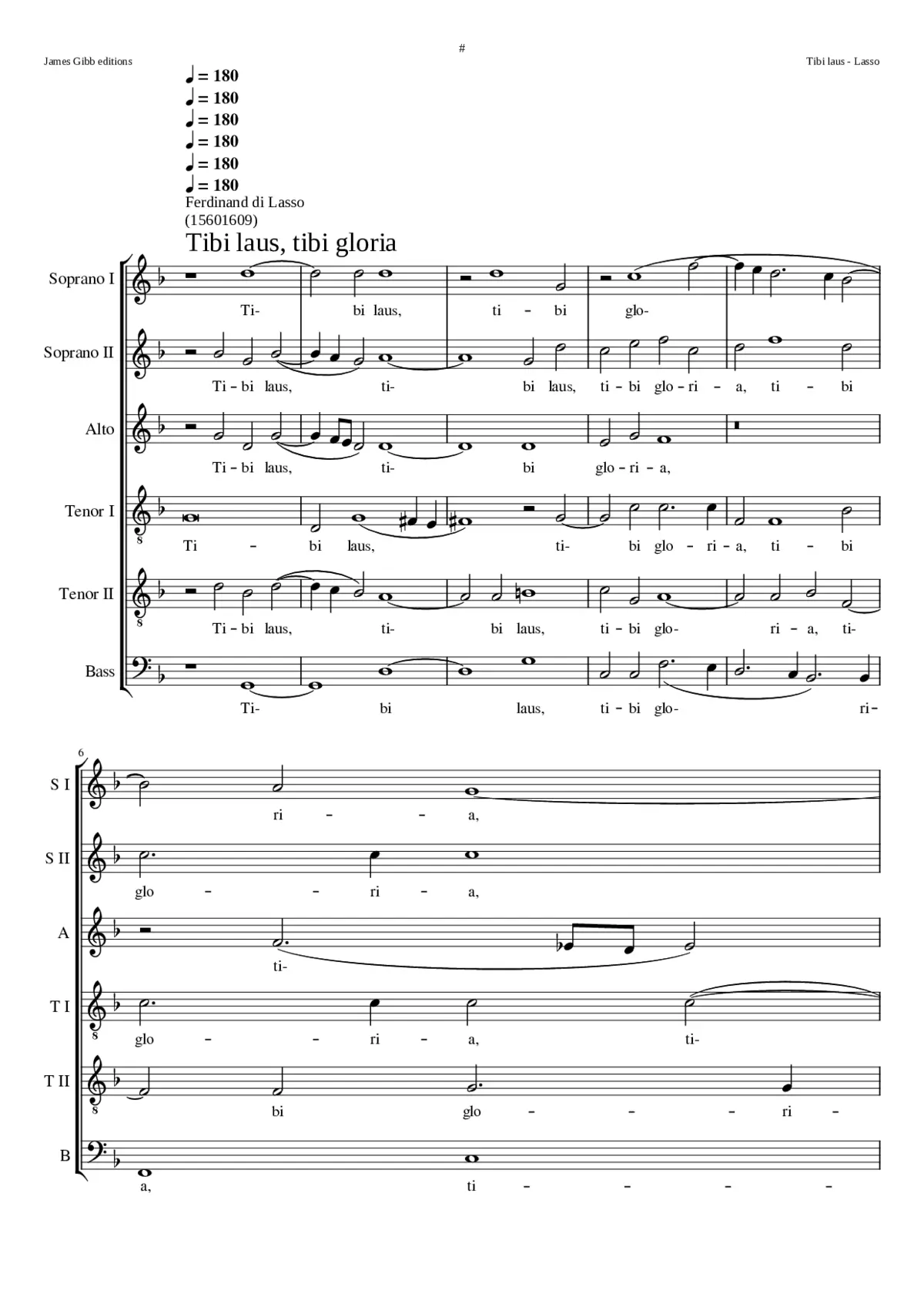 Tibi laus tibi goria - Page 1