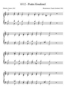 Psalm 113 - Claude Goudimel