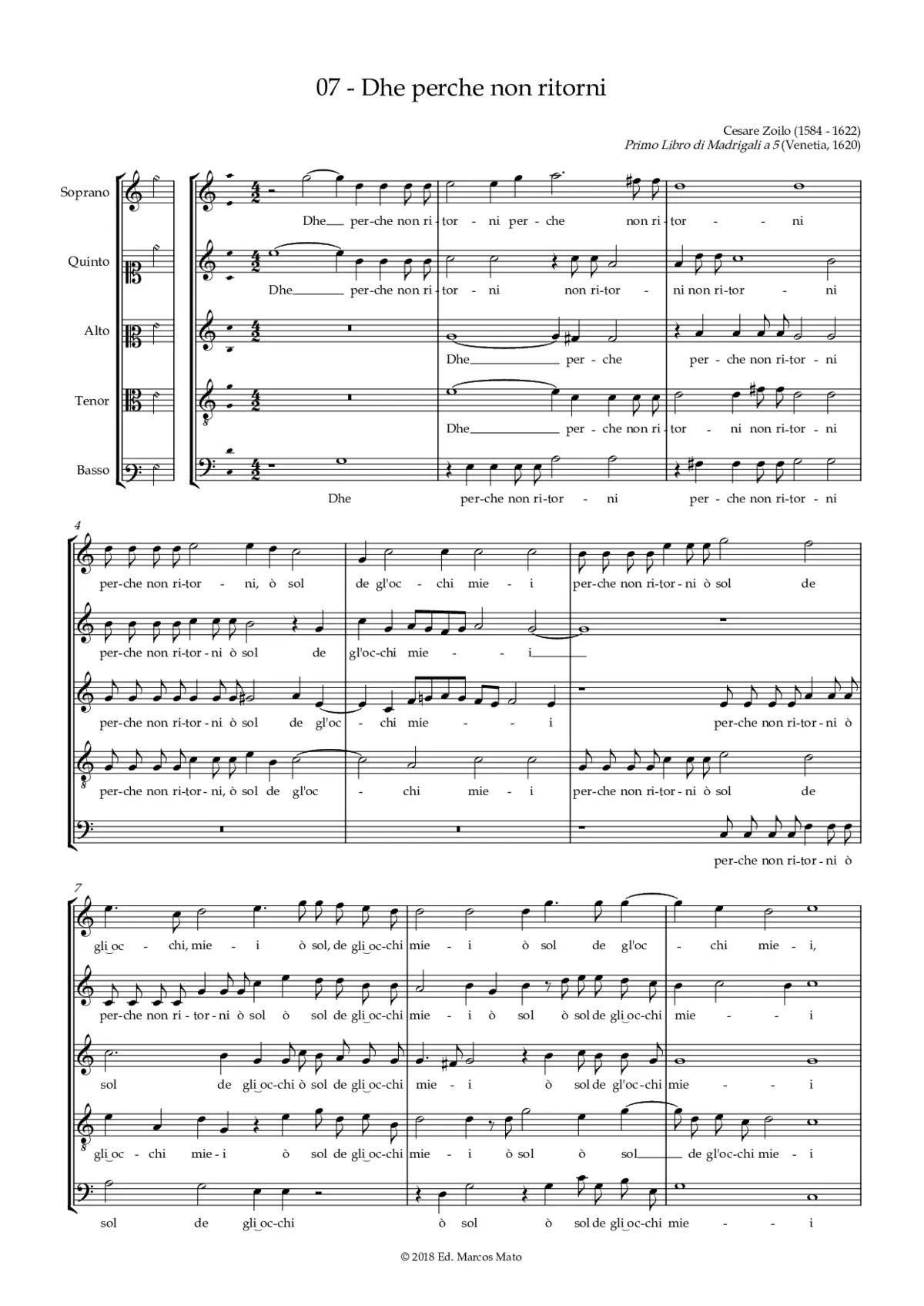 Dhe perche non ritorni - Page 1