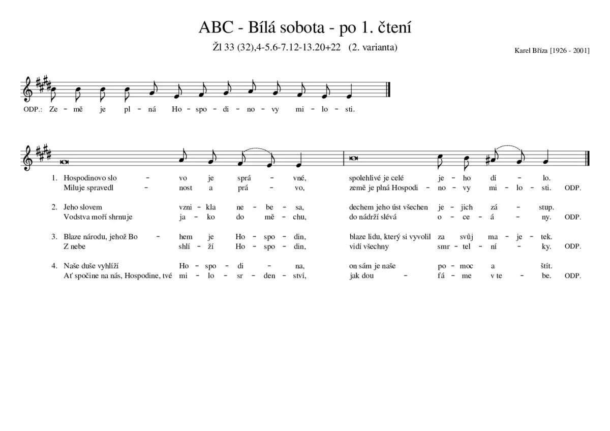 ABC - Bílá sobota - po 1. čtení - Page 1