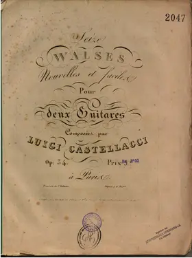 16 walses nouvelles et faciles pour deux Guitares