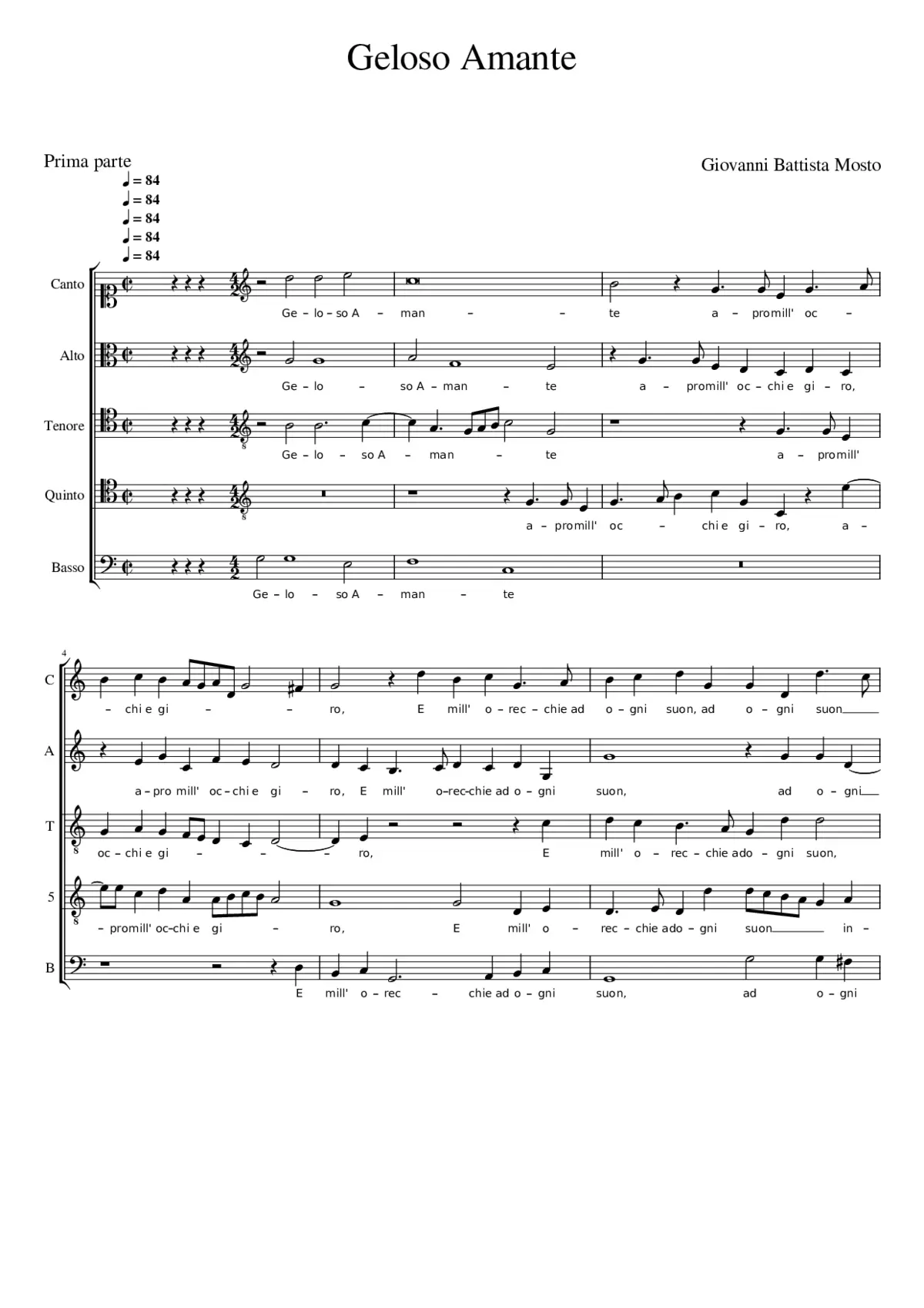 Geloso Amante - Page 1