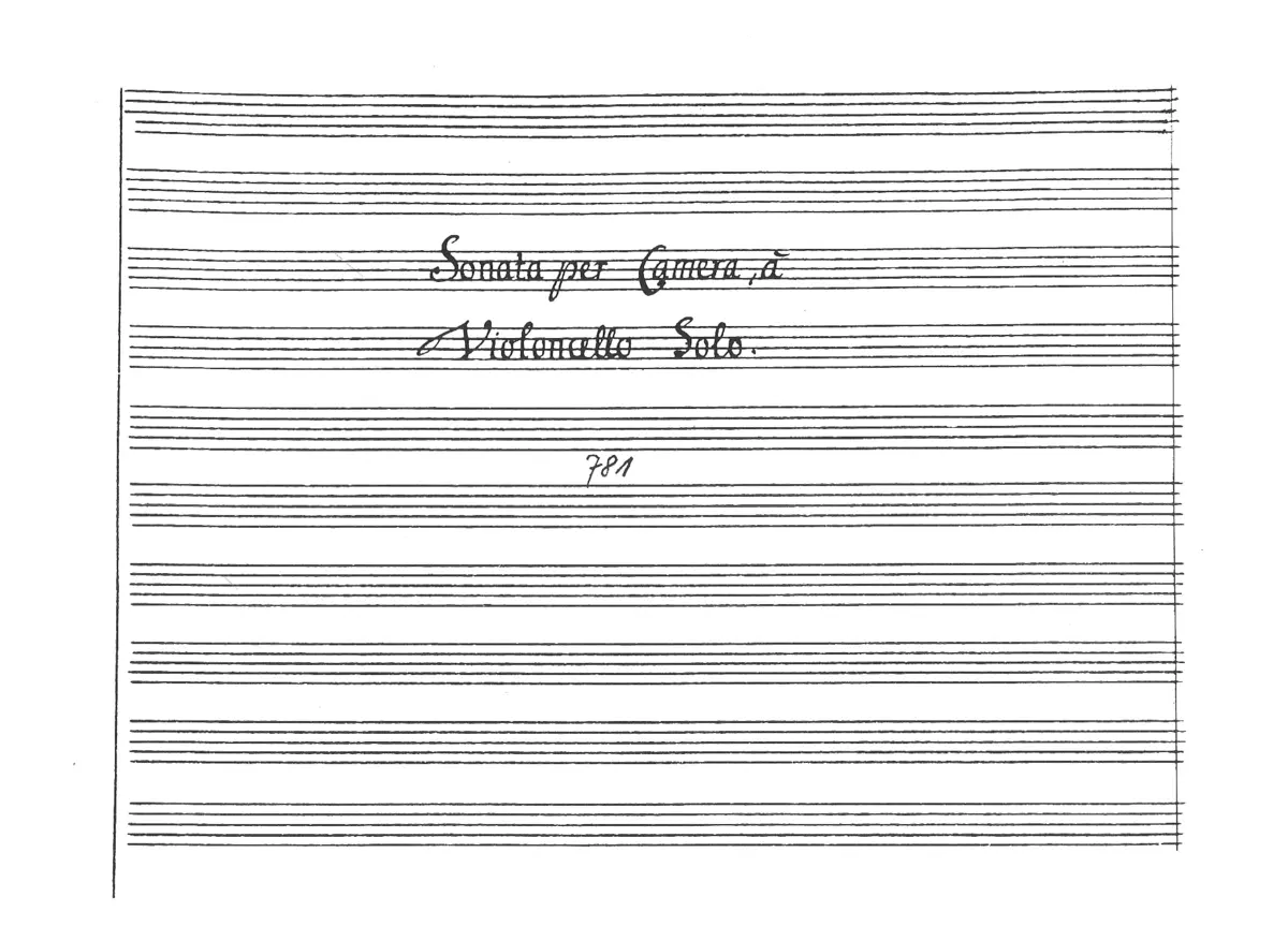 Cello Sonata in A major - Page 1