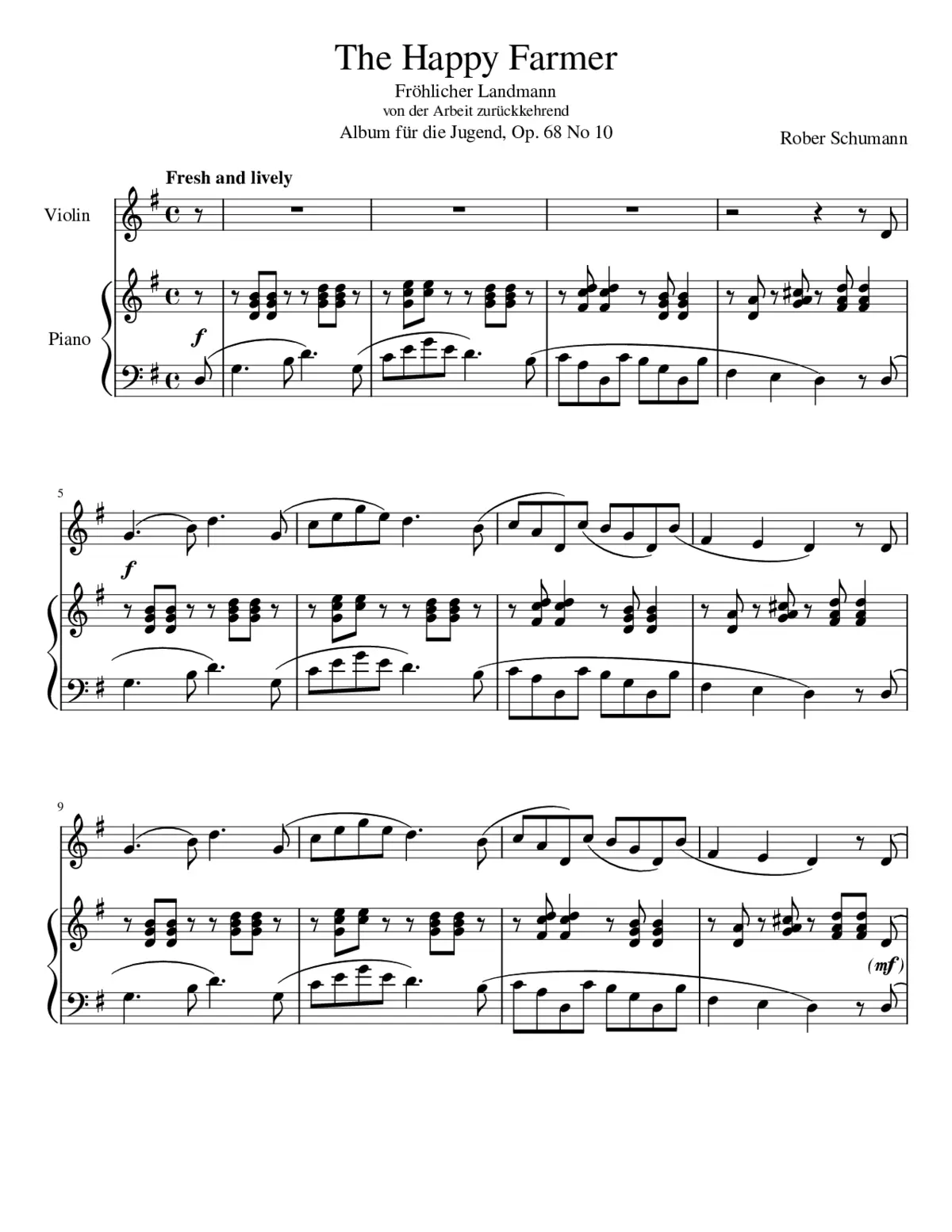 Album für die Jugend Op.68 - Page 1