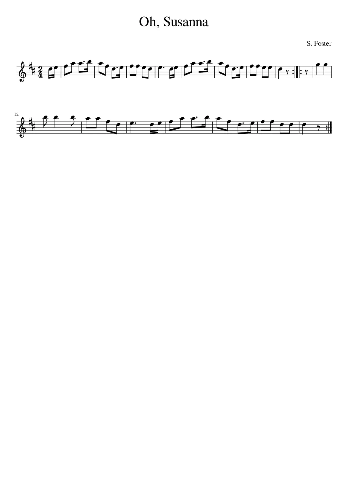 oh susanna - Page 1