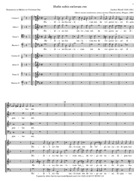 Hodie nobis cœlorum rex