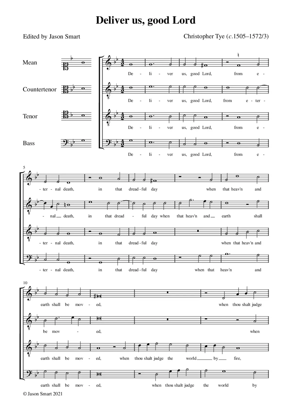 Deliver us, good Lord, from eternal death - Page 1