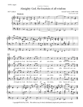 Almighty God, the fountain of all wisdom