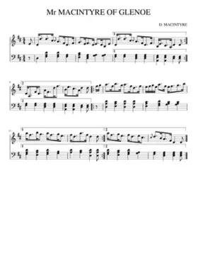 Mr MACINTYRE OF GLENOE