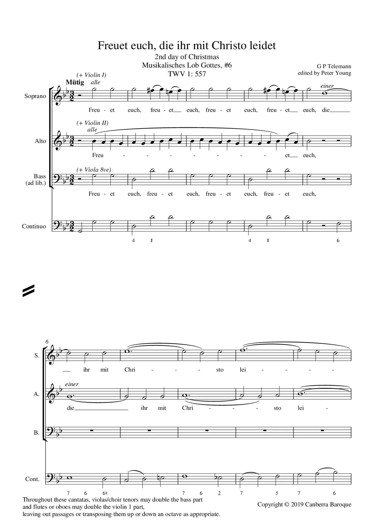Freuet euch, die ihr mit Christo leidet - Page 1