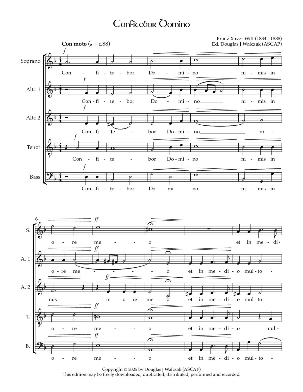 Confitebor Domino a5 - Page 1