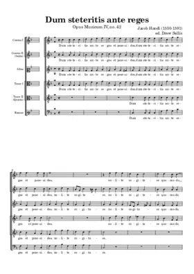 Dum steteritis ante reges