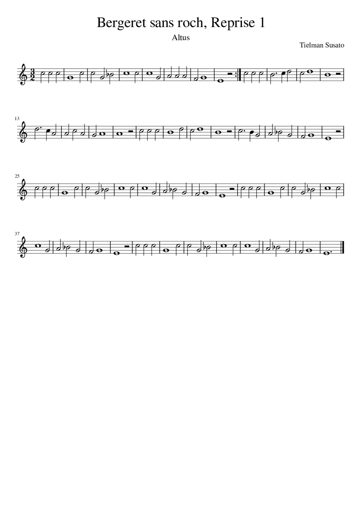 Bergeret sans roch Reprise 1 - Page 1