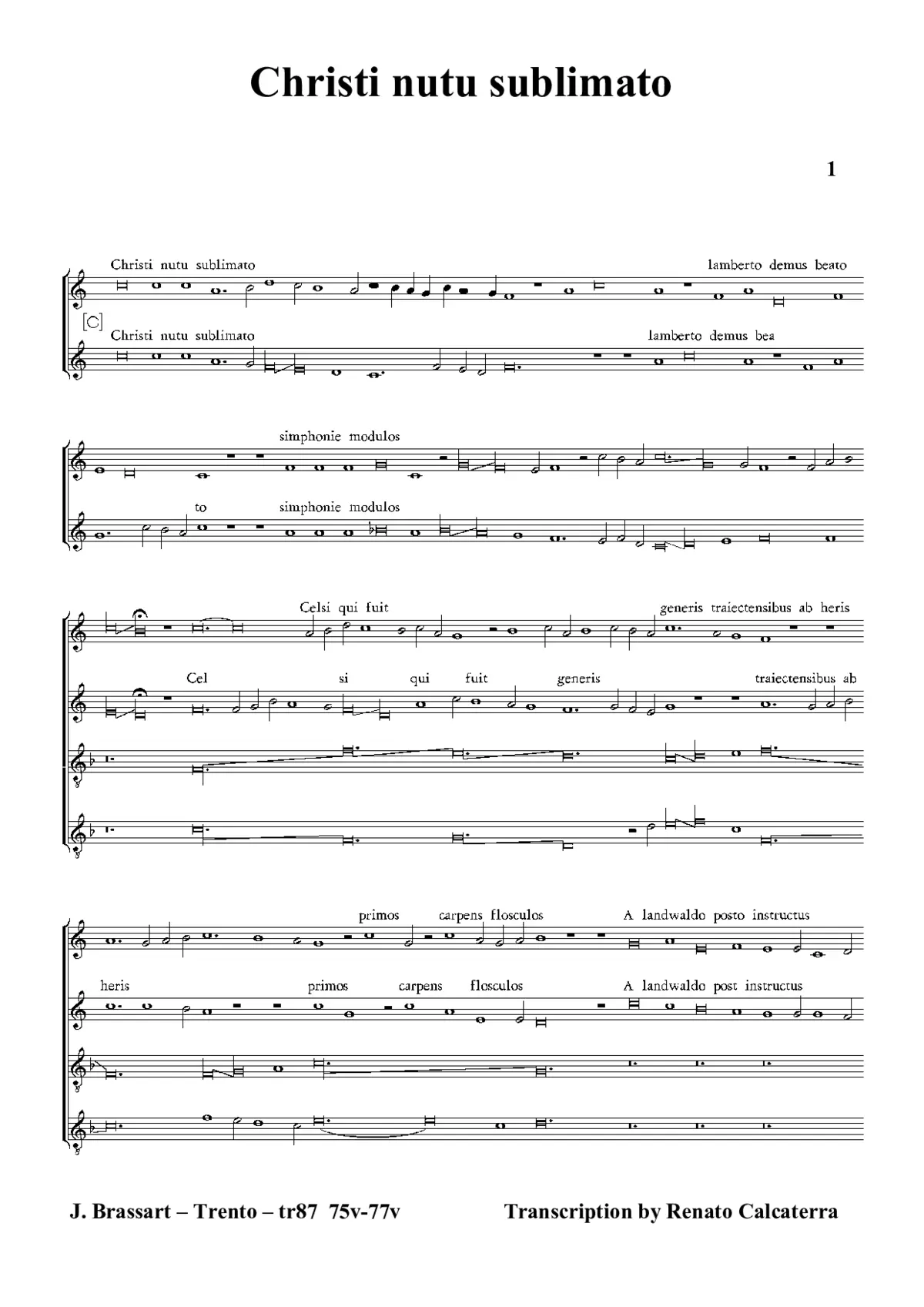 Christi nutu sublimato - Page 1