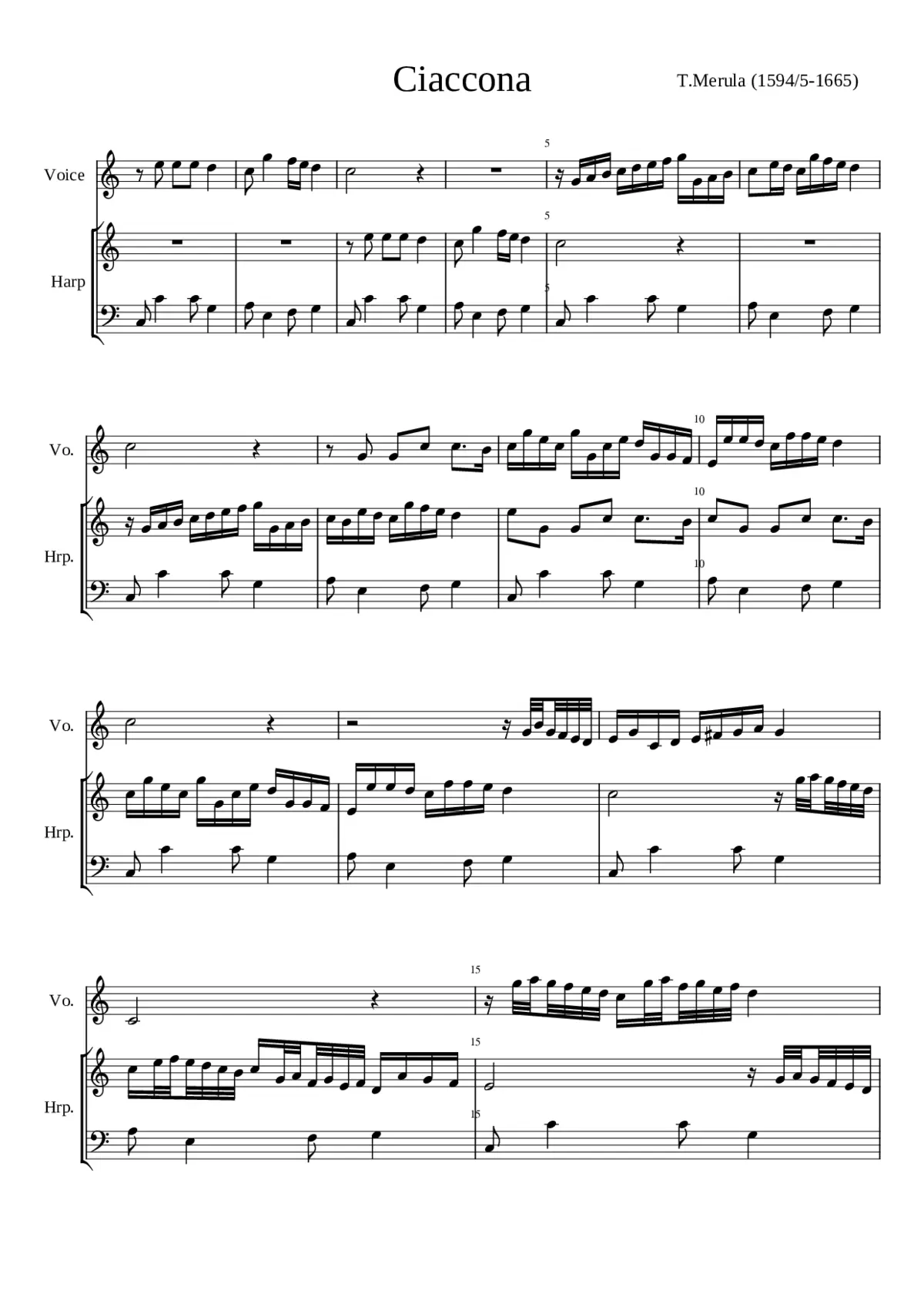 Ciaccona - Page 1