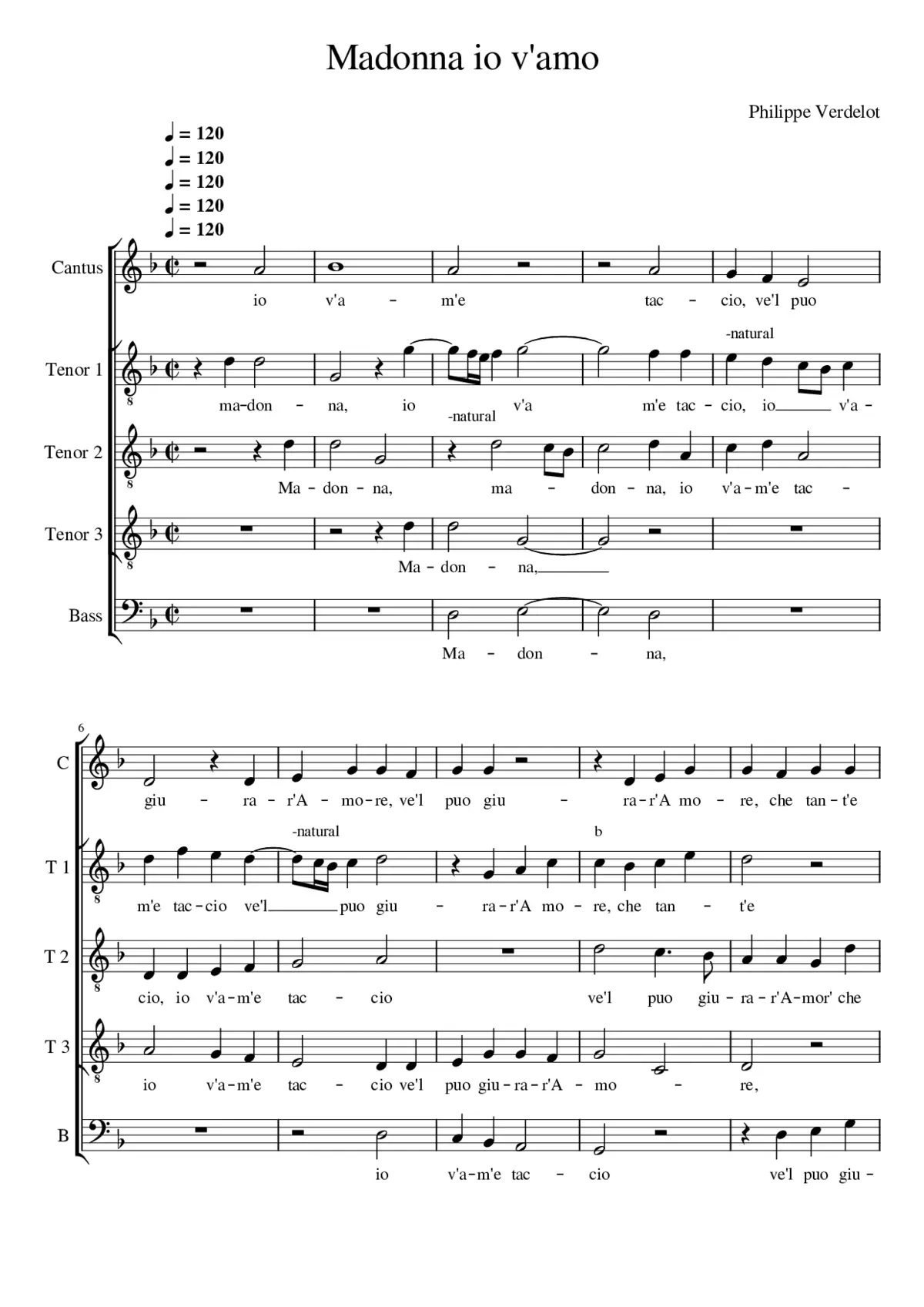 Madonna io v'amo - Page 1