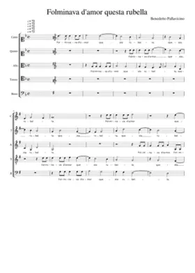 Folminava d'amor questa rubella