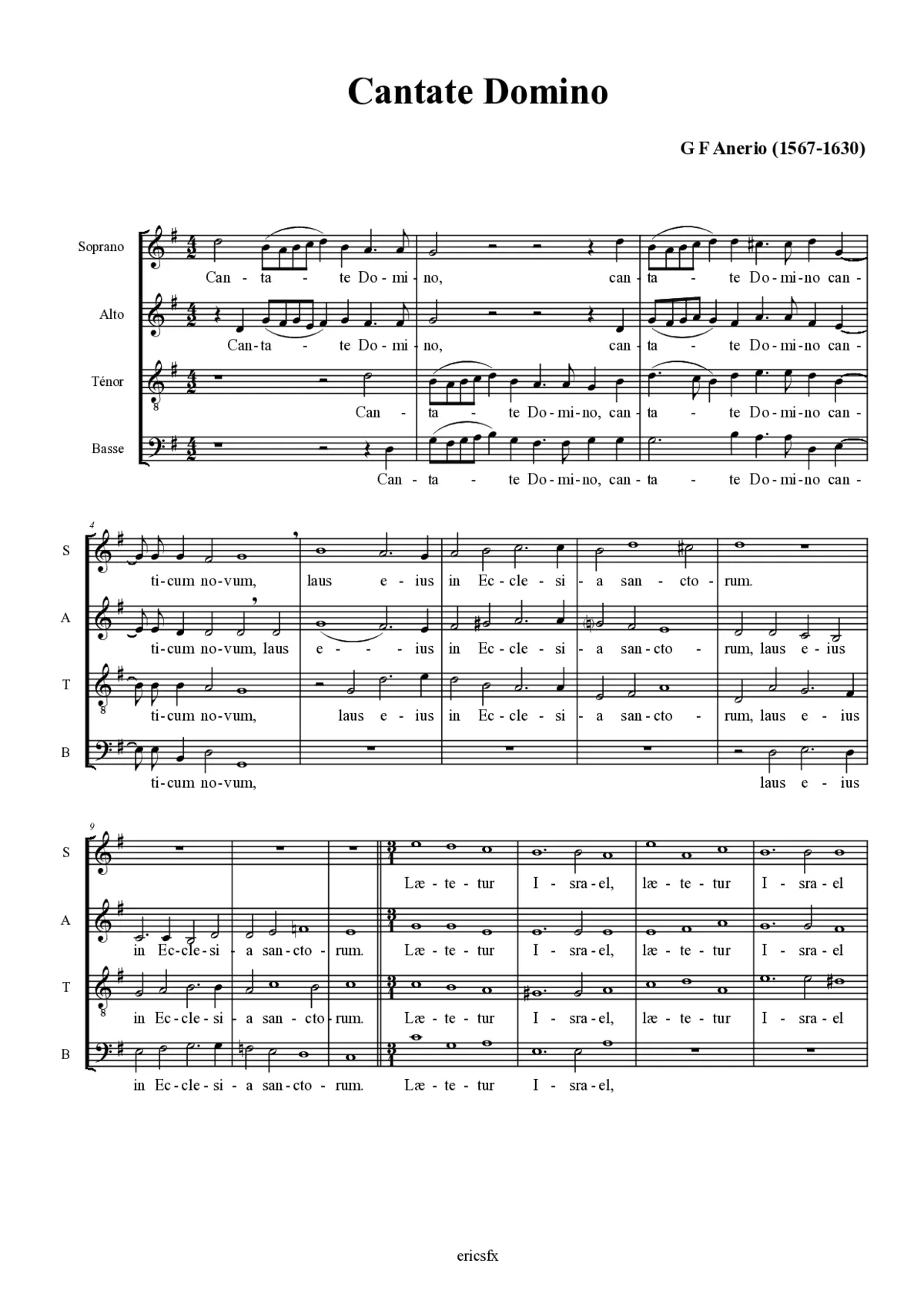 Cantate Domino - Page 1