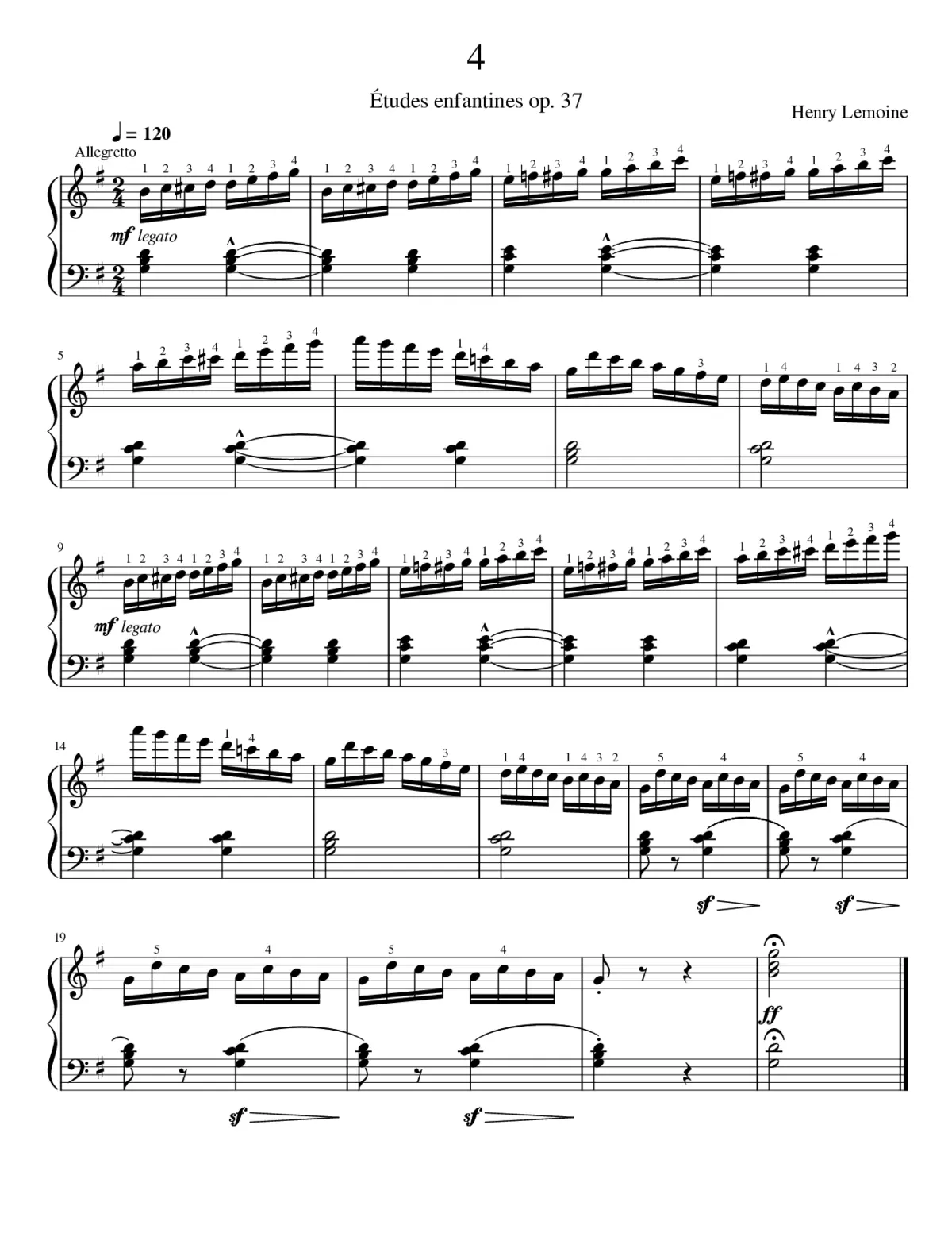 Études enfantines Op.37 - Page 1