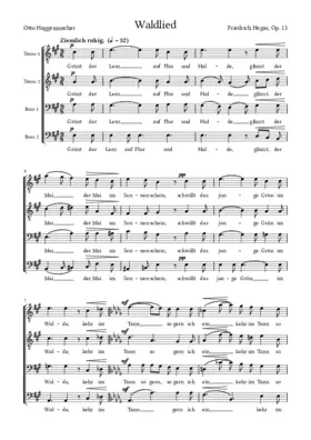 Waldlied, Op. 13
