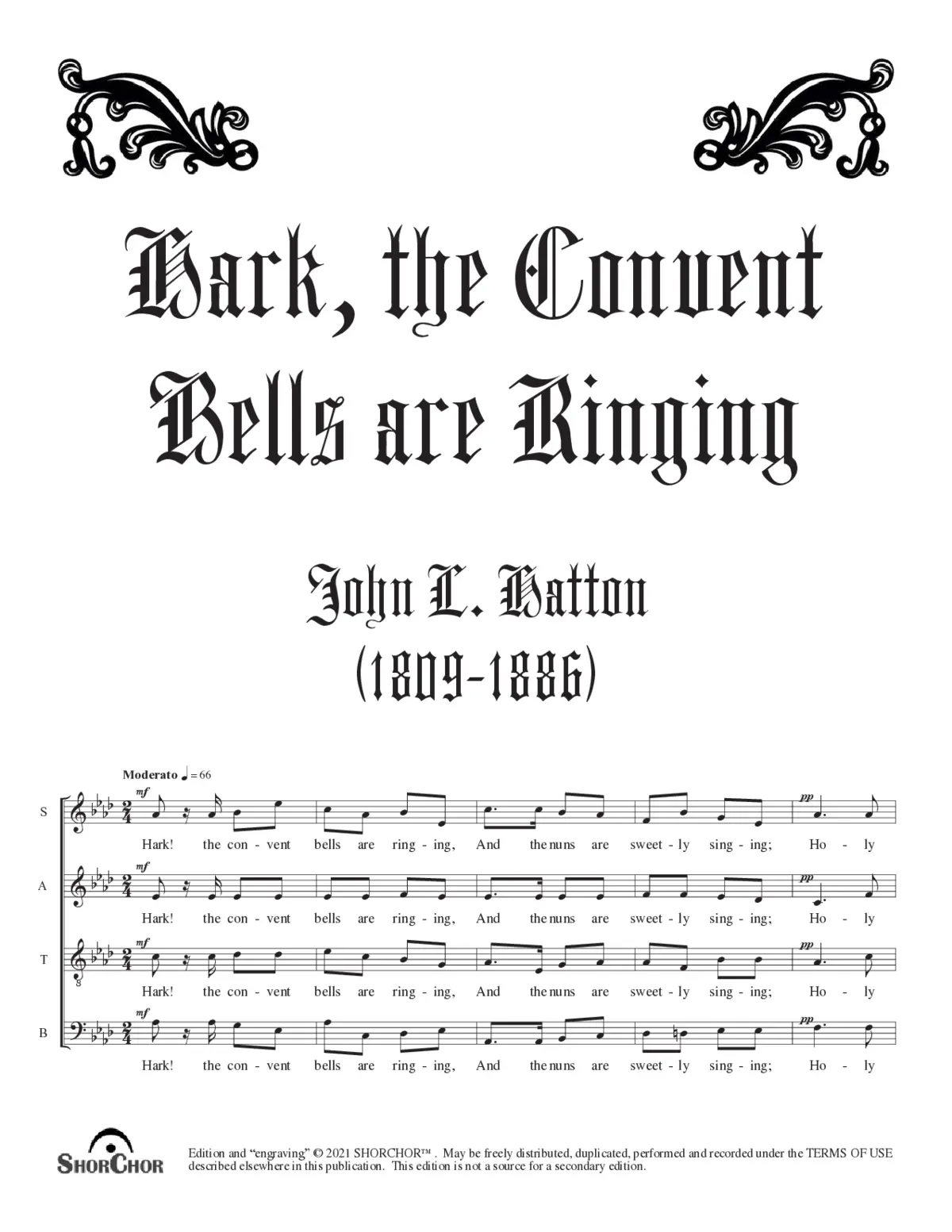 Hark! the convent bells are ringing - Page 1