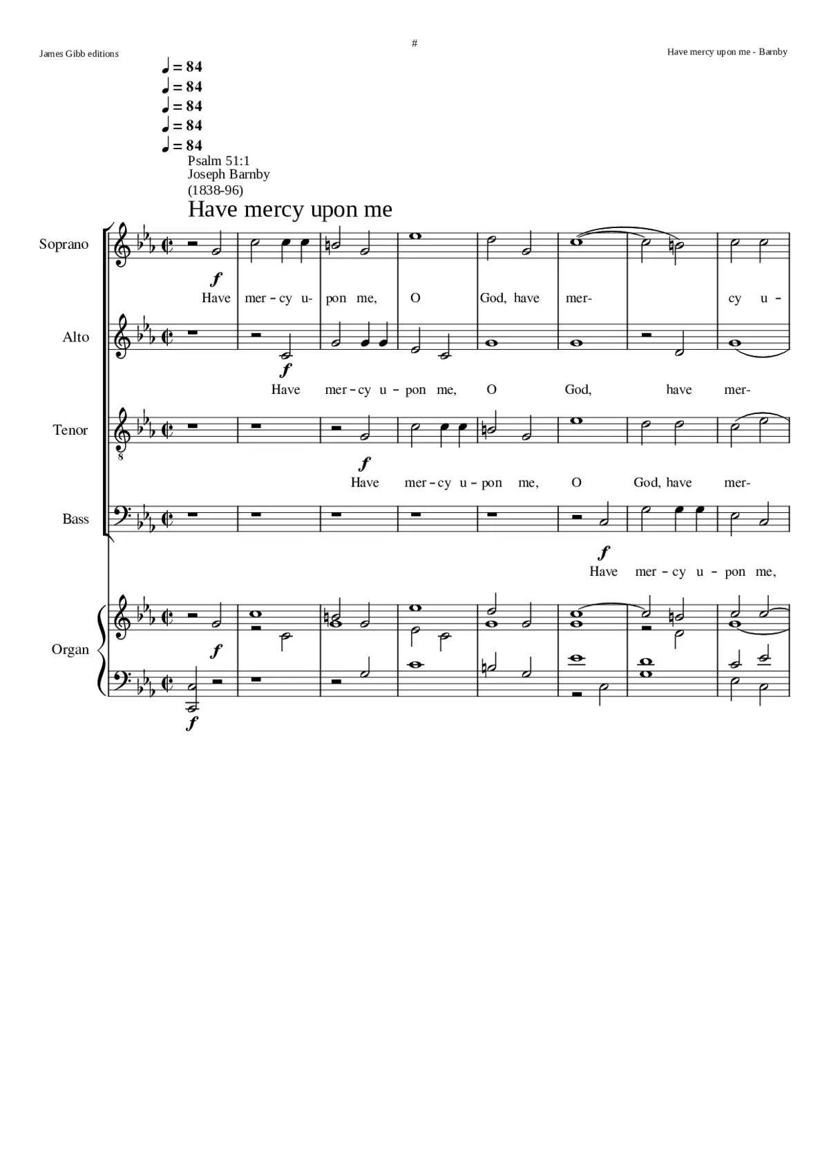 Have mercy upon me O God - Page 1