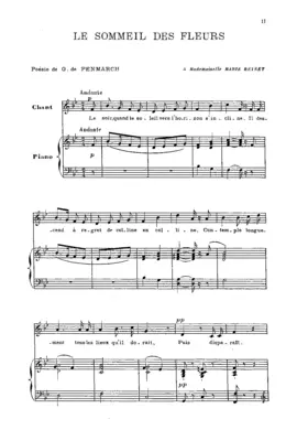 Le sommeil des fleurs