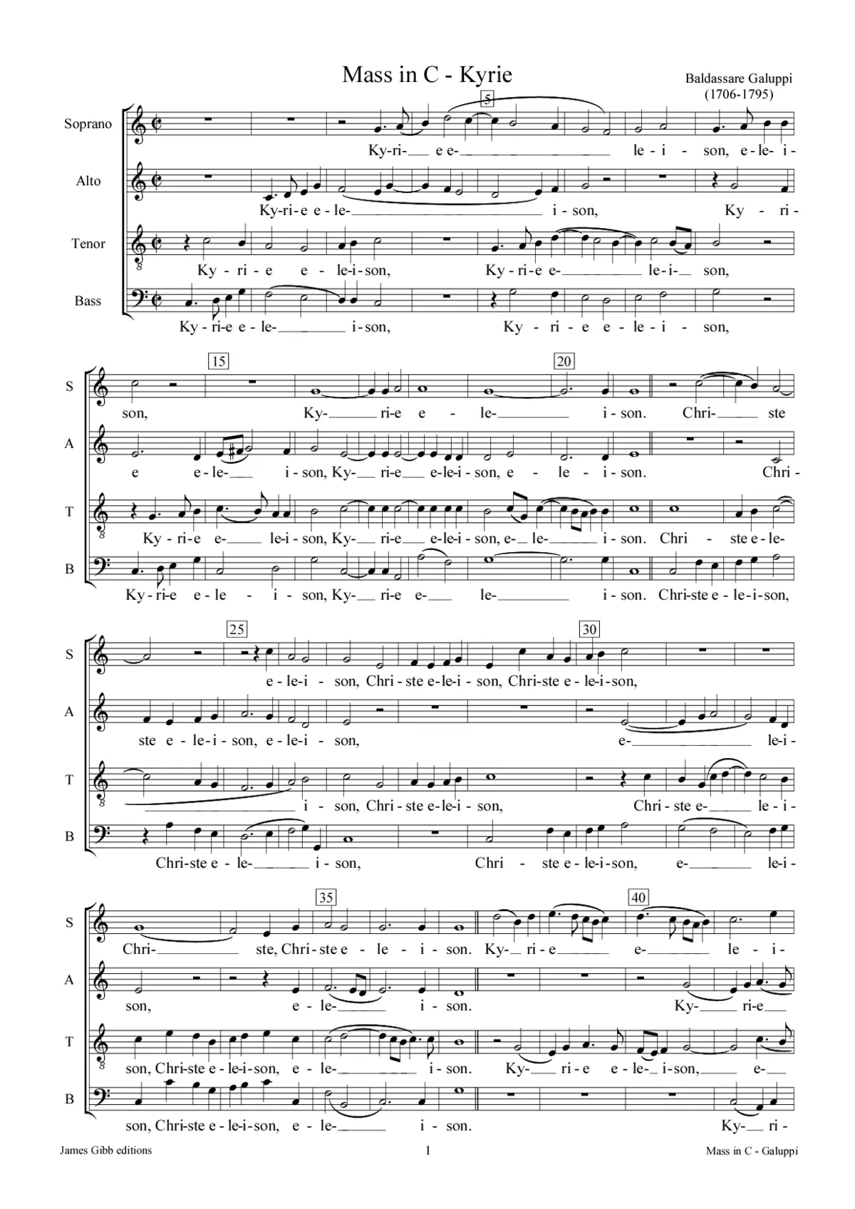Missa in C Major - Page 1