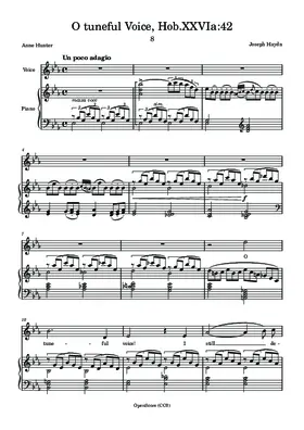 O tuneful Voice, Hob.XXVIa:42