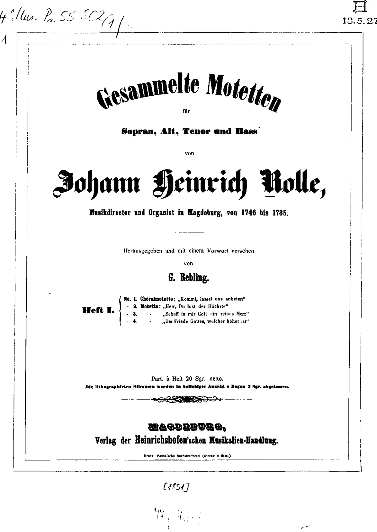 Gesammelte Motetten - Page 1