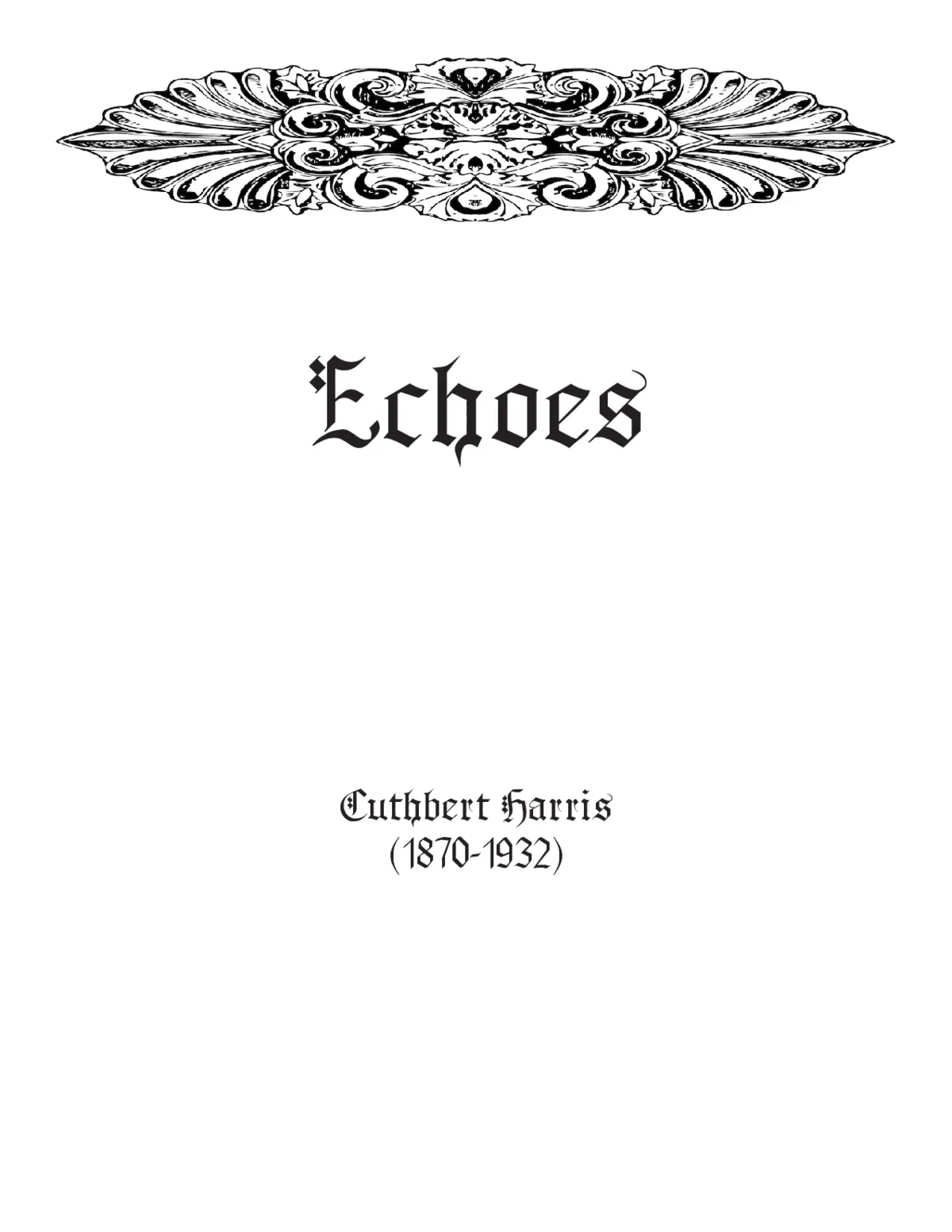 Echoes - Page 1