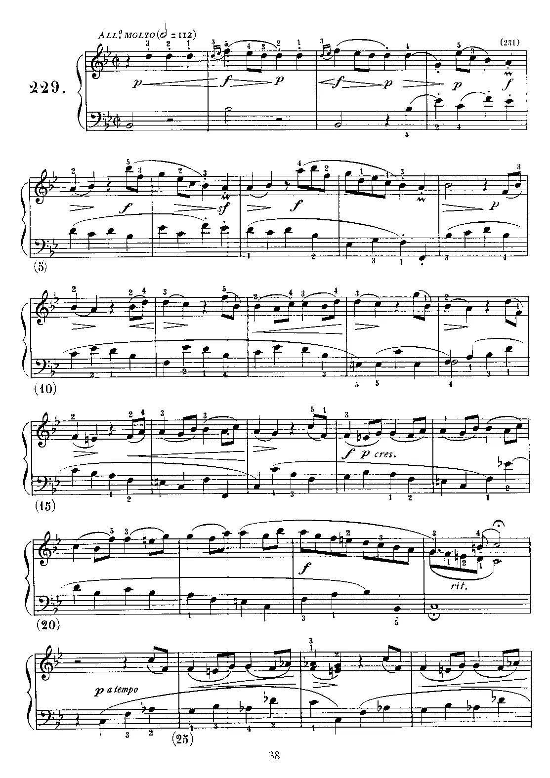 Keyboard Sonata in B-flat major - Page 1