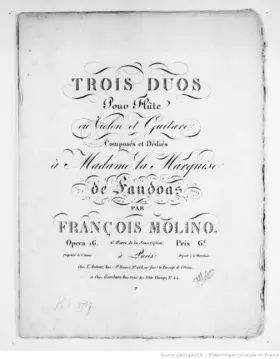 3 Duos pour Flûte ou Violon et Guitare