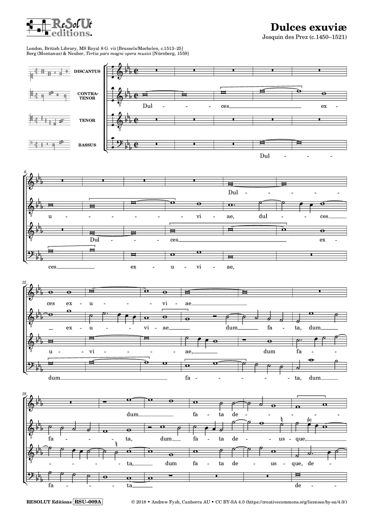 Dulces exuviae - Page 1