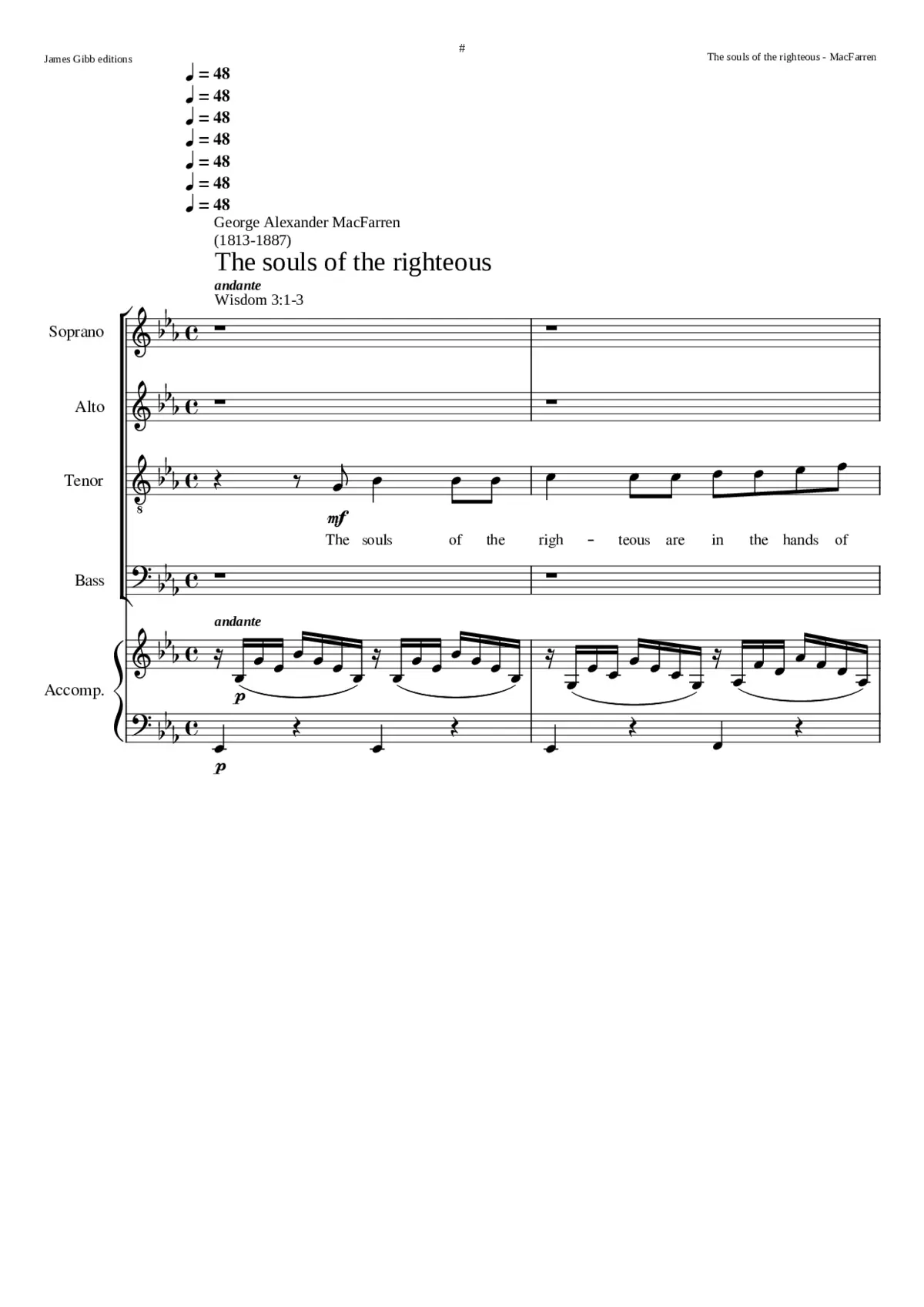 The souls of the righteous - Page 1