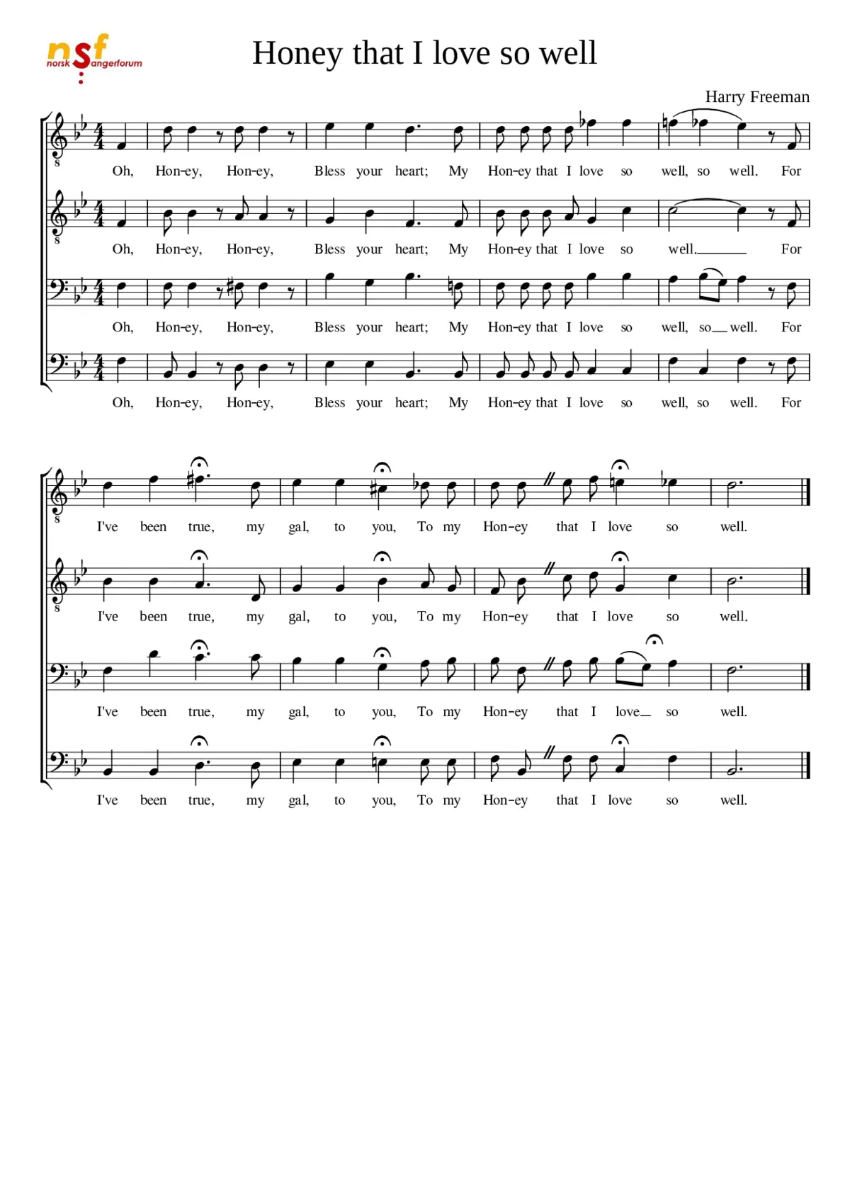 Honey that I love so well - Page 1