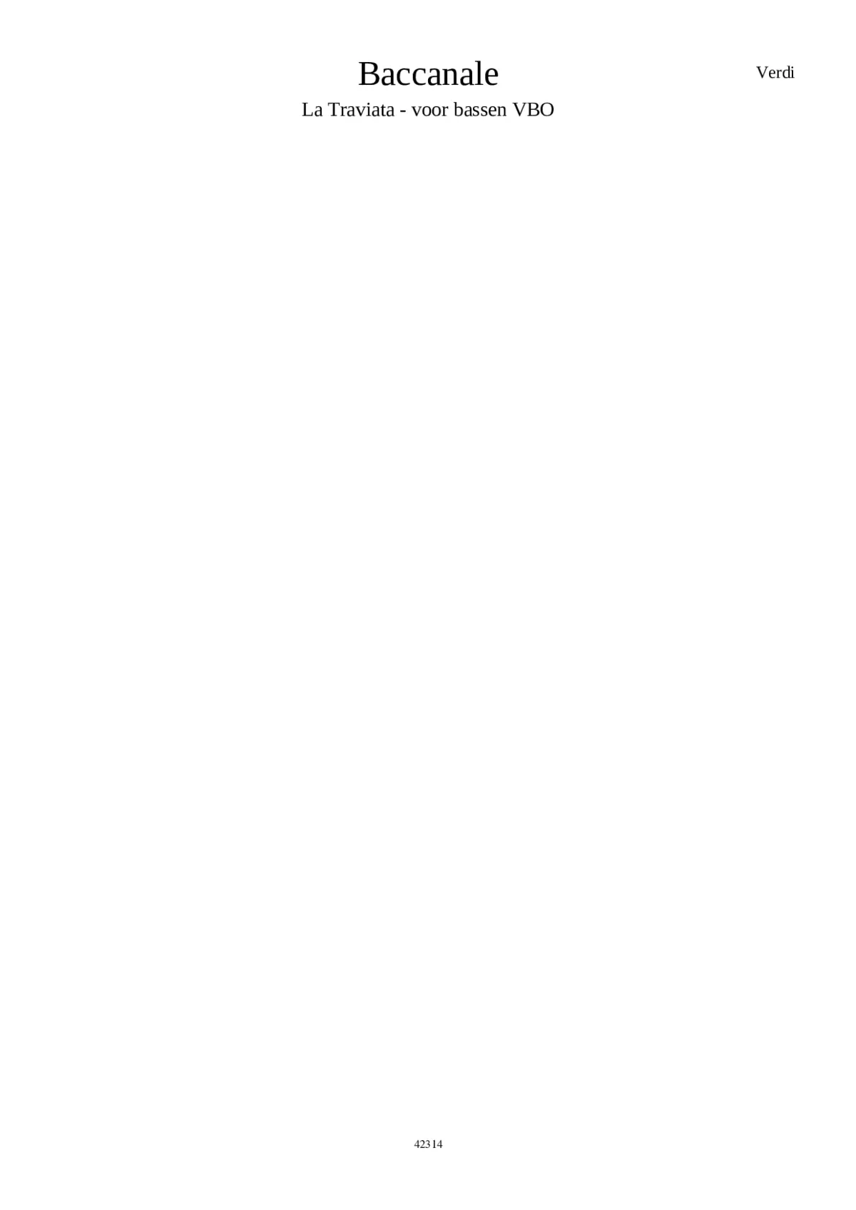 La Traviata - Page 1