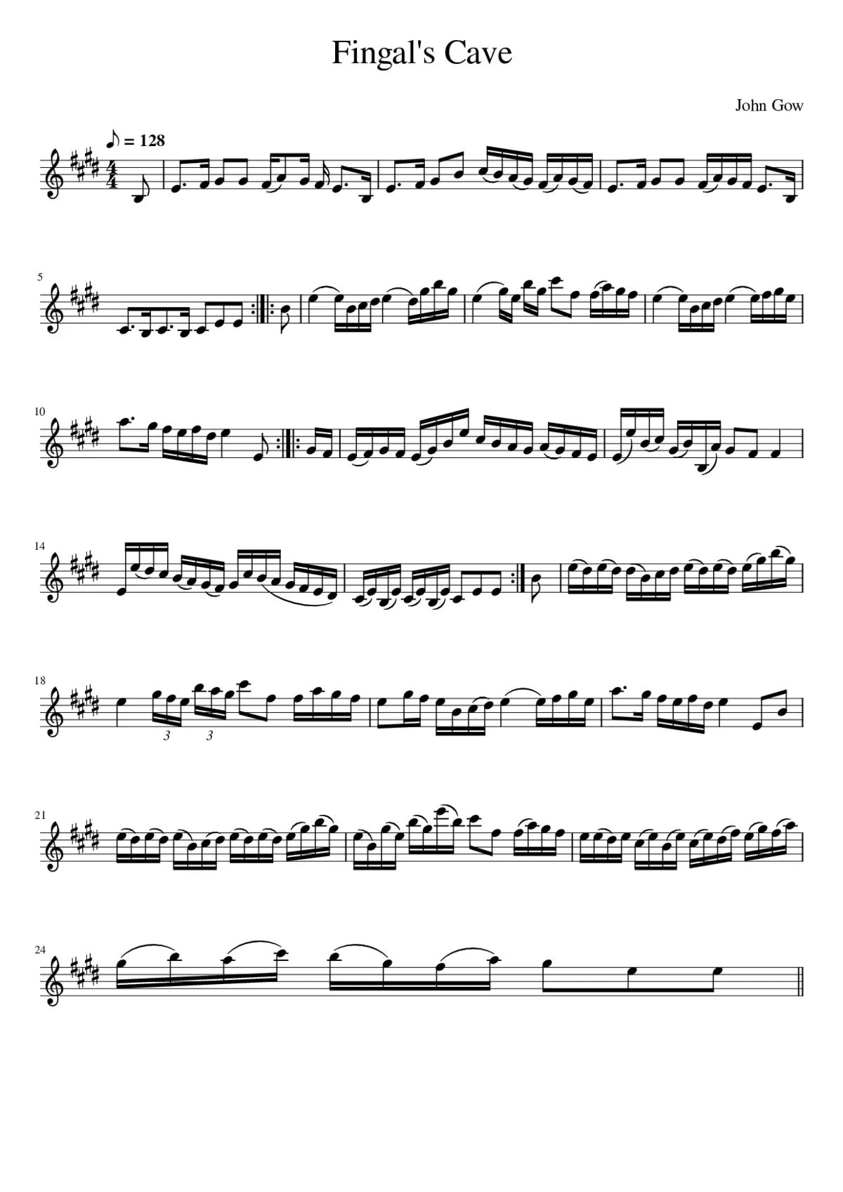 Fingal's Cave - Page 1