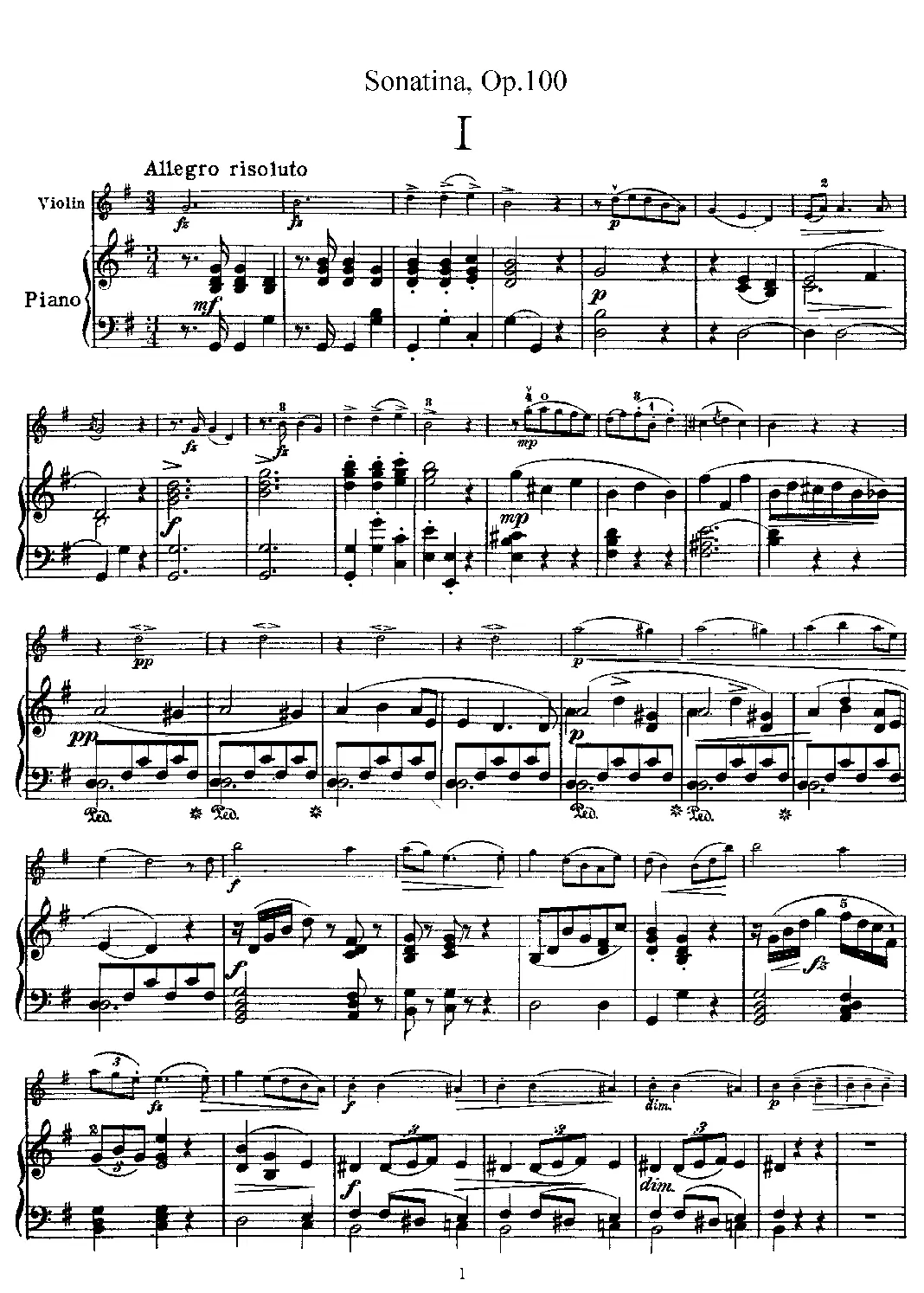 Sonatina - Page 1
