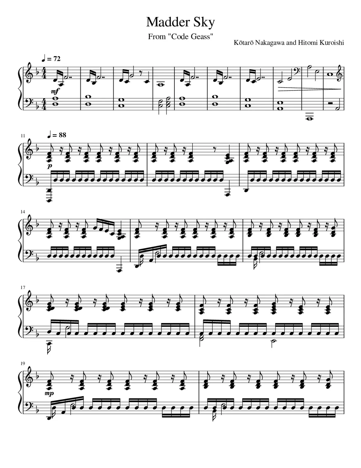 Code Geass - Madder Sky - Page 1