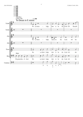 Te Deum in E minor