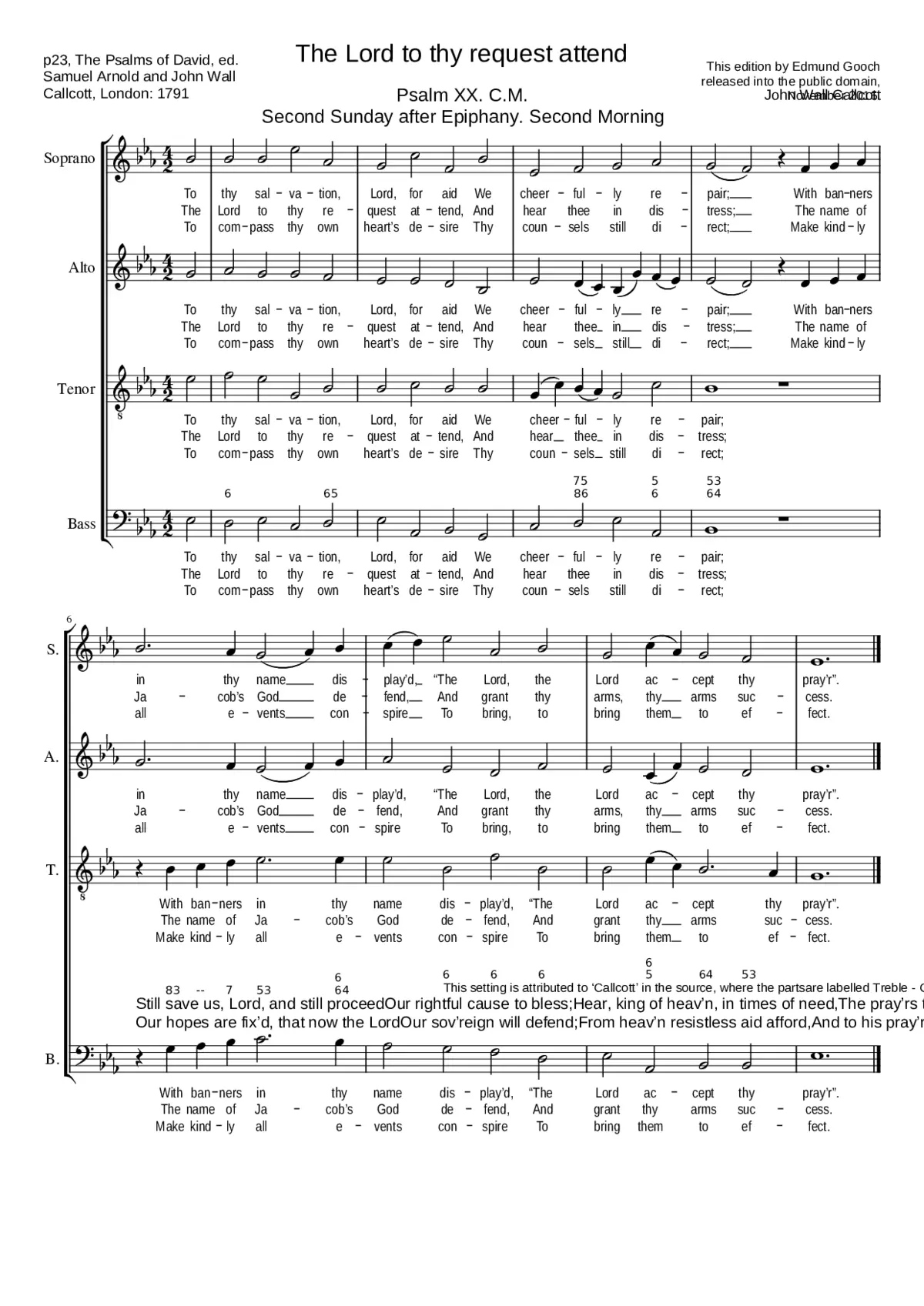 The Lord to thy request attend - Page 1