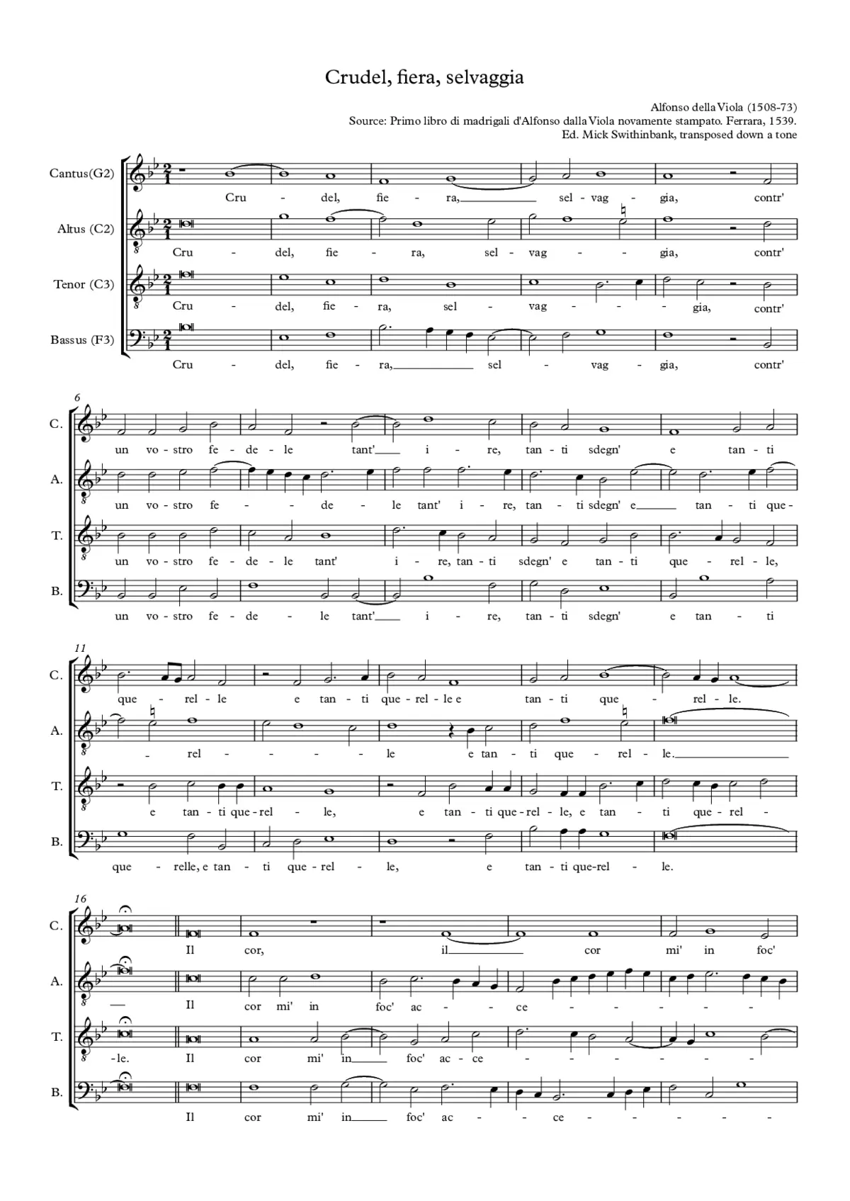 Crudel, fiera, selvaggia - Page 1